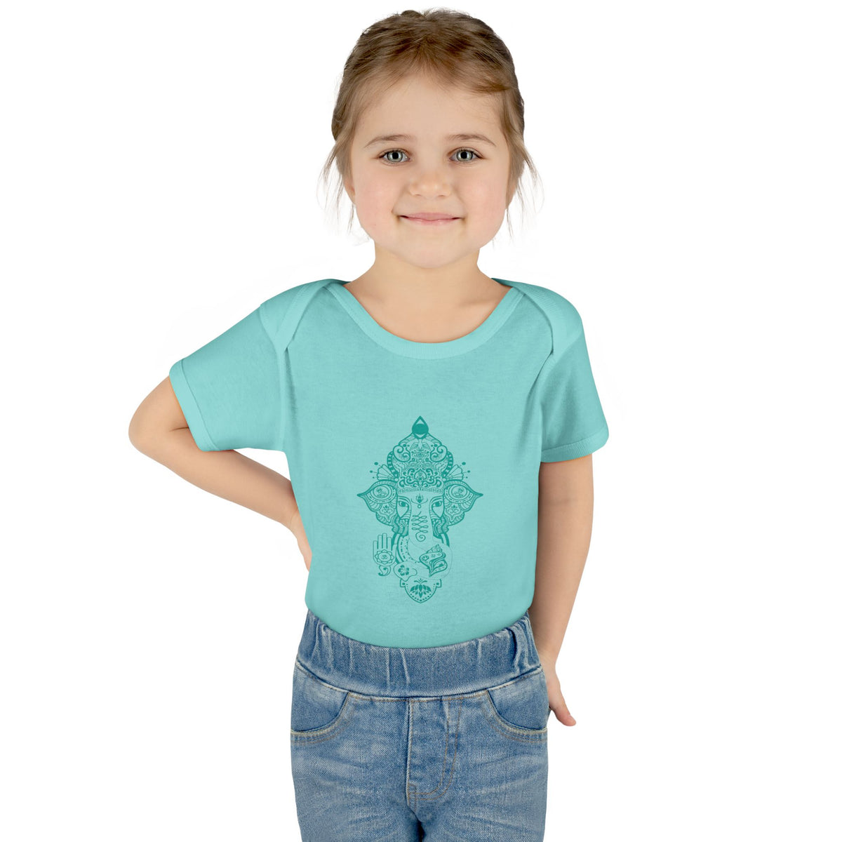 Shri Ganesha Infant Baby Rib Bodysuit