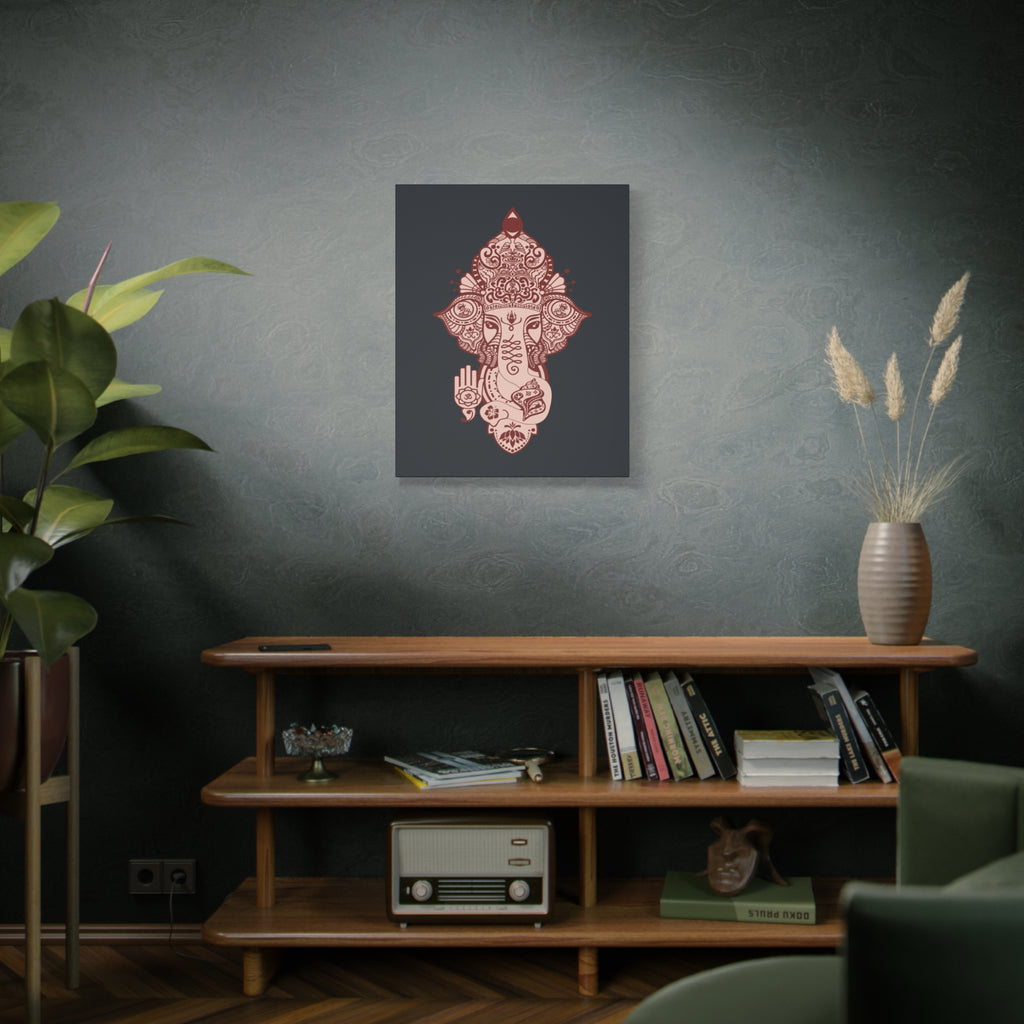 Shri Ganesha Matte Canvas Wall Art — Sacred Decor