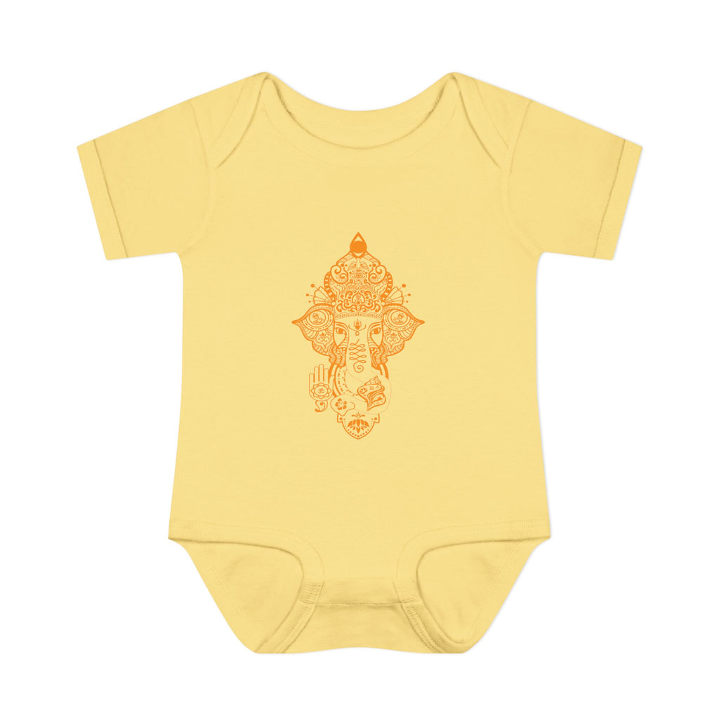 Shri Ganesha Infant Baby Rib Bodysuit