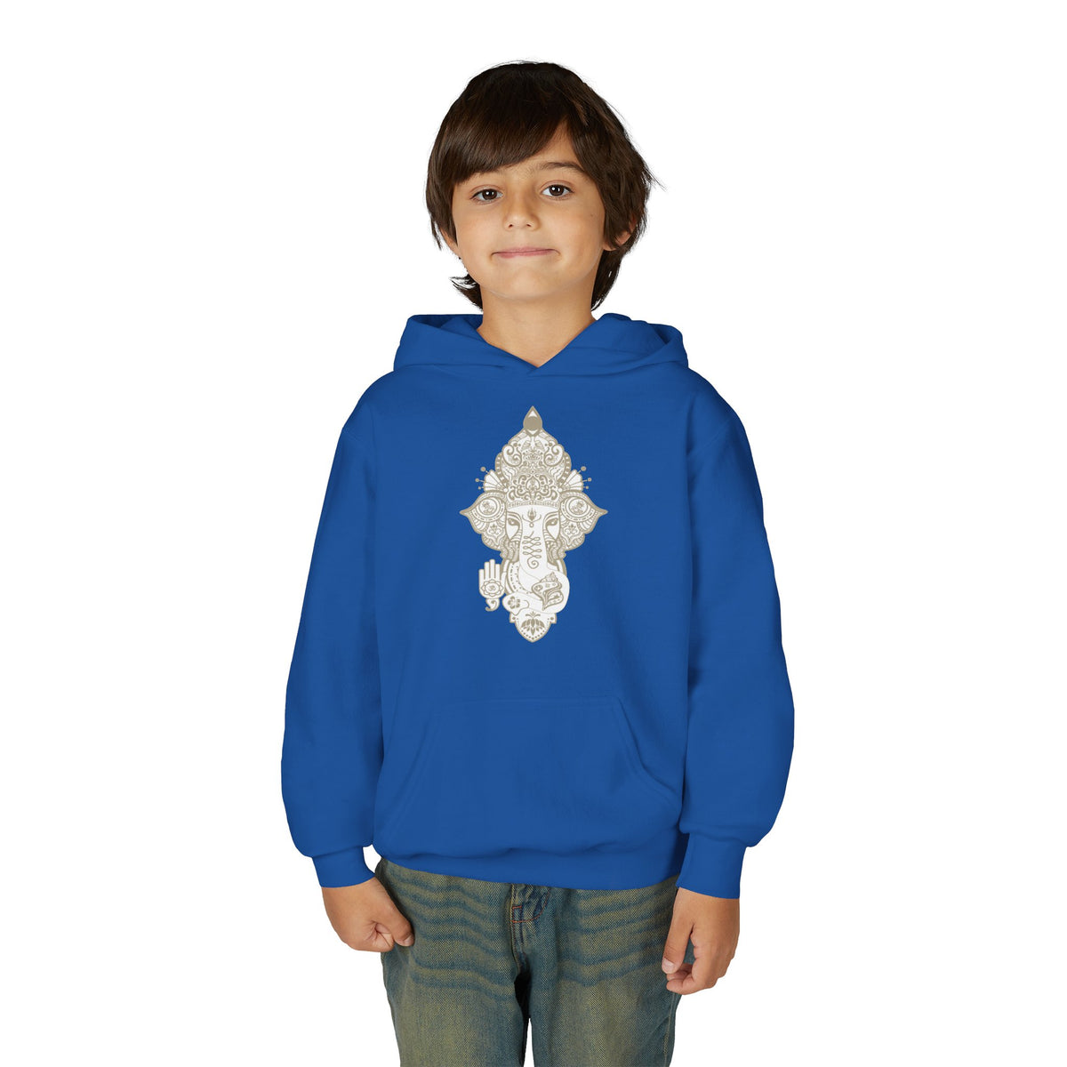 Shri Ganesha Youth Hooded Sweatshirt (Unisex)