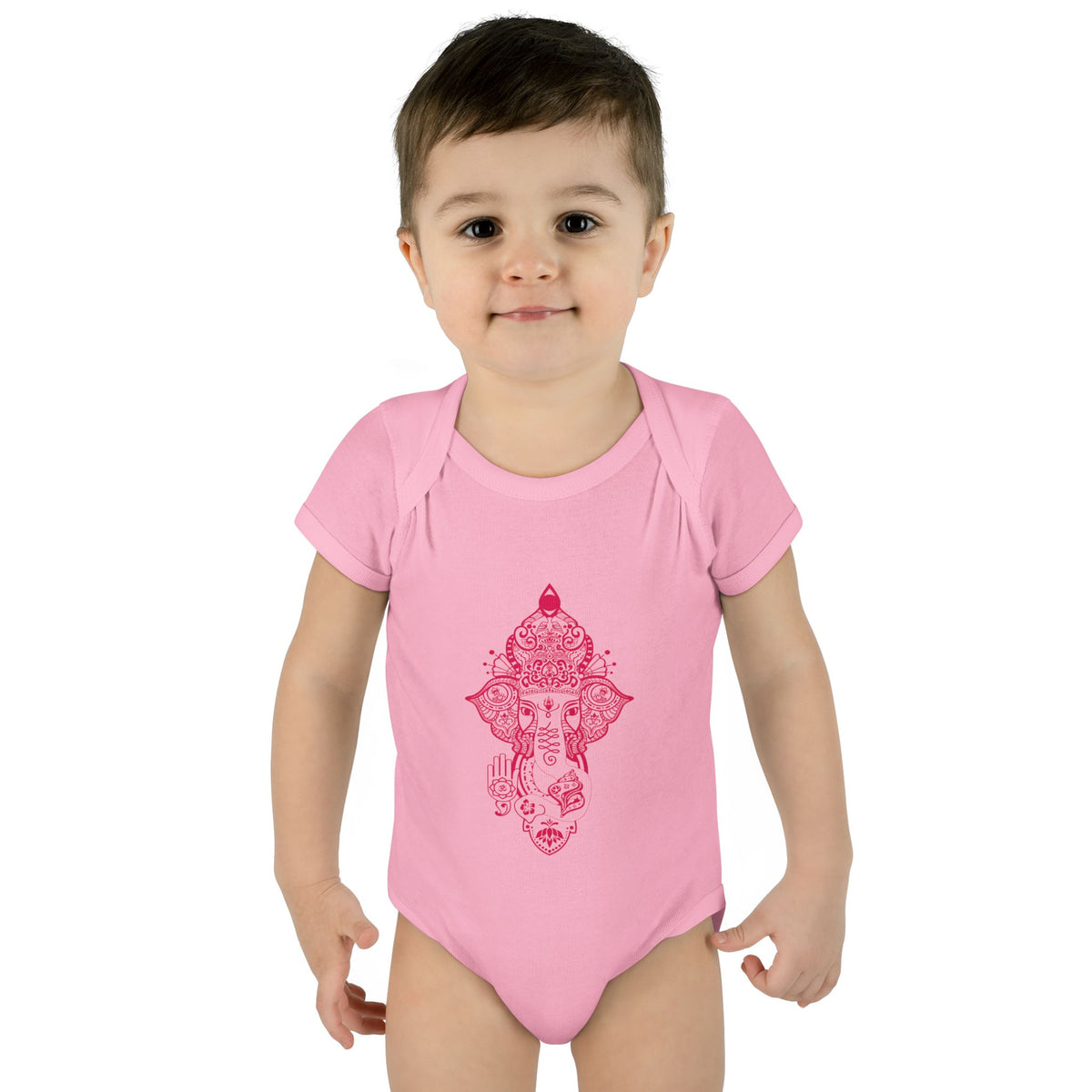 Shri Ganesha Infant Baby Rib Bodysuit