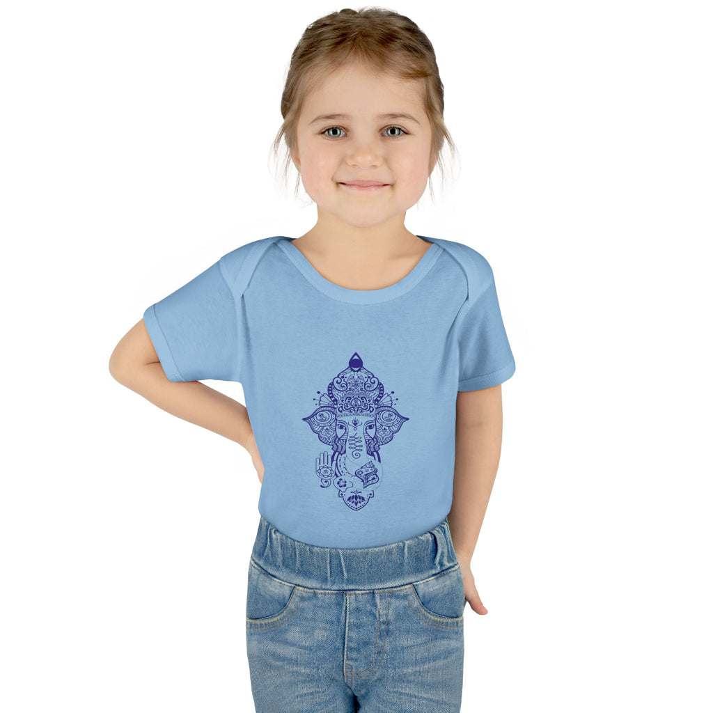 Shri Ganesha Infant Baby Rib Bodysuit