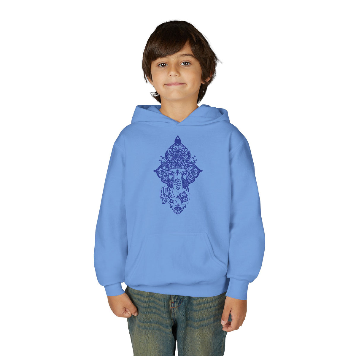 Shri Ganesha Youth Hooded Sweatshirt (Unisex)