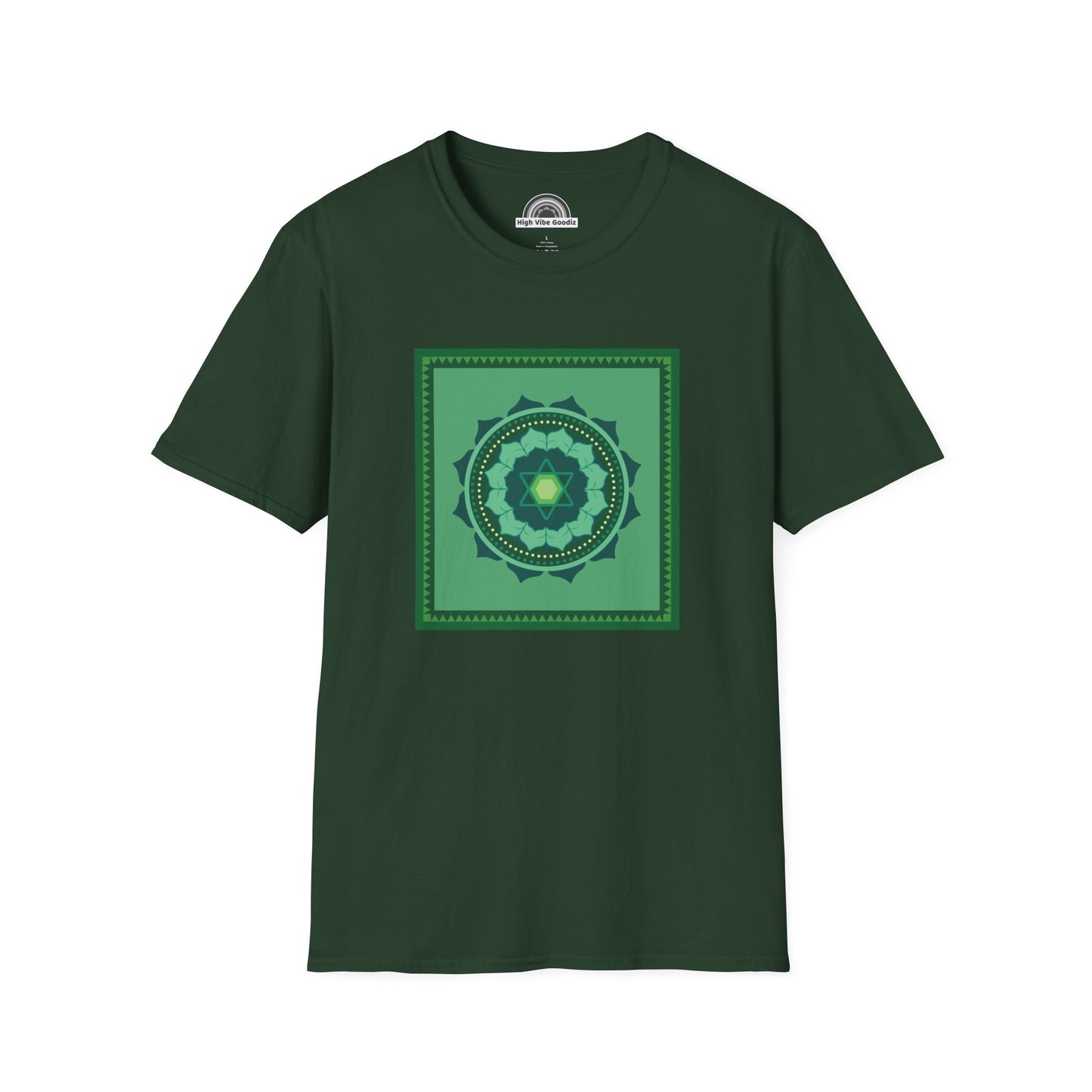 HEART CHAKRA T-Shirt Large Design (Unisex)