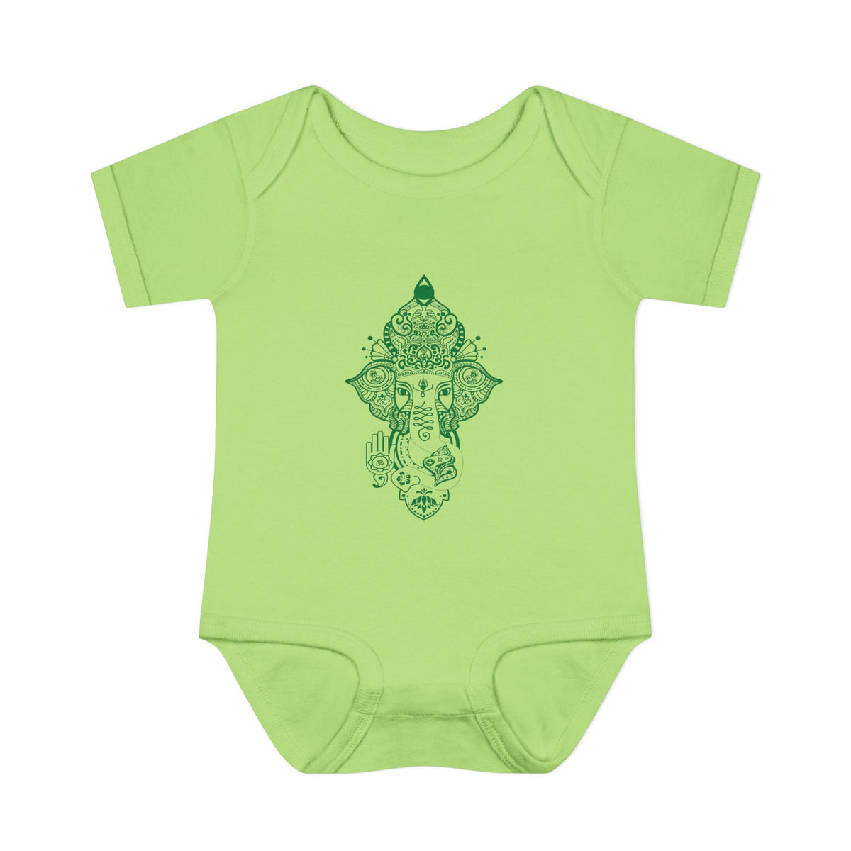 Shri Ganesha Infant Baby Rib Bodysuit