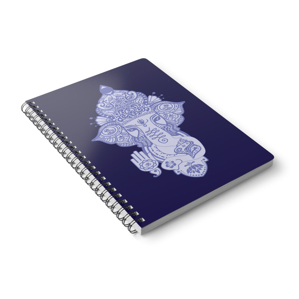 Shri Ganesha PureBlue Wirobound Softcover A5 Notebook