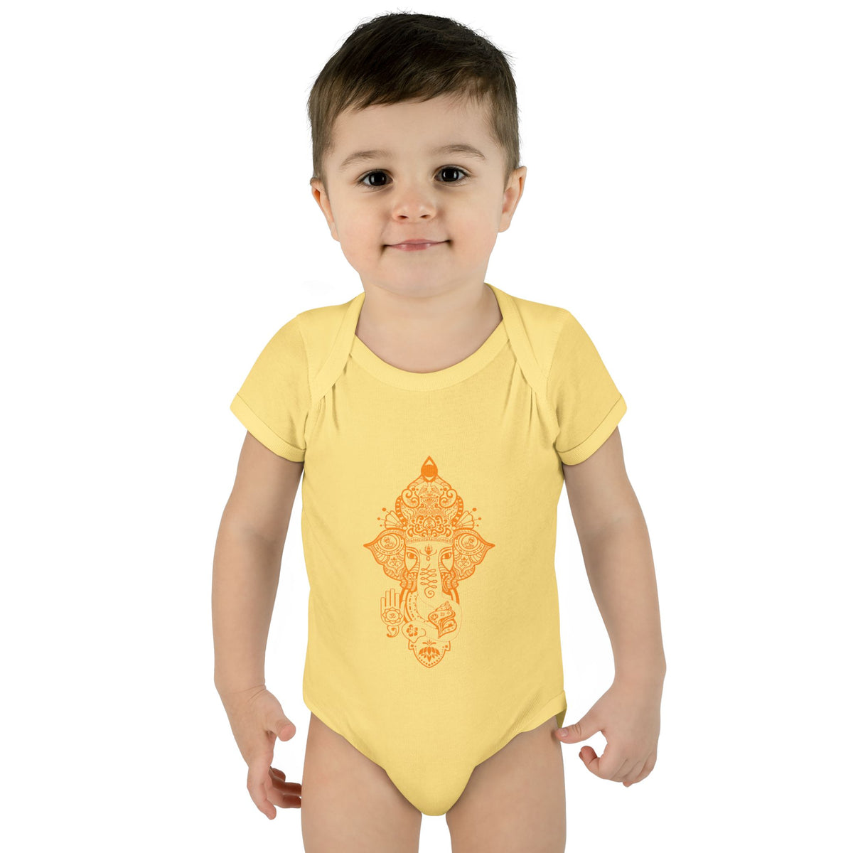 Shri Ganesha Infant Baby Rib Bodysuit