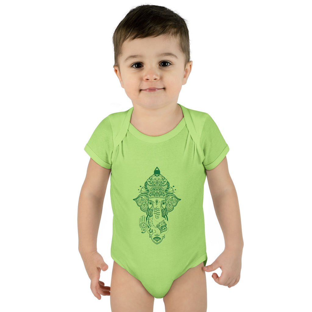 Shri Ganesha Infant Baby Rib Bodysuit