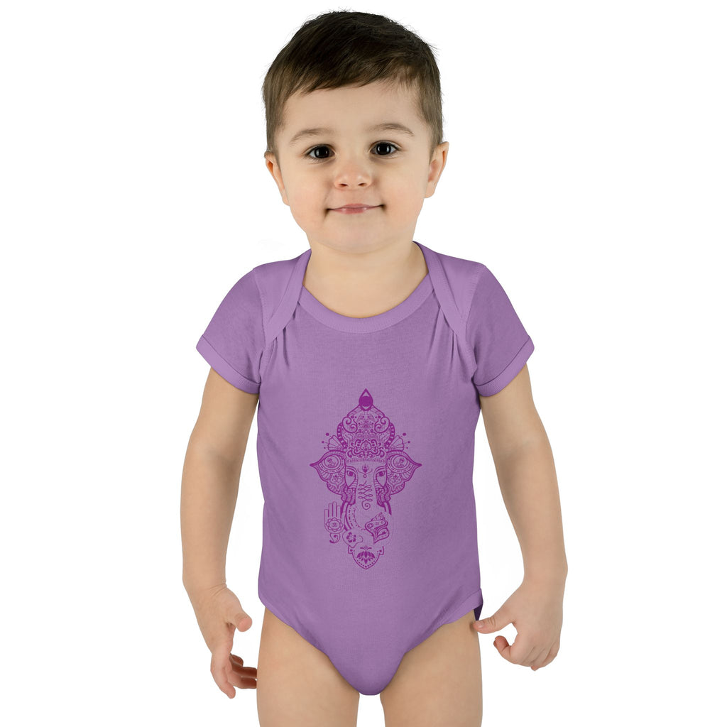 Shri Ganesha Infant Baby Rib Bodysuit
