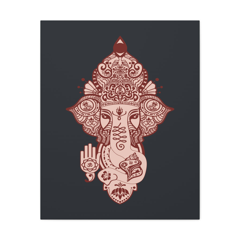 Shri Ganesha Matte Canvas Wall Art — Sacred Decor