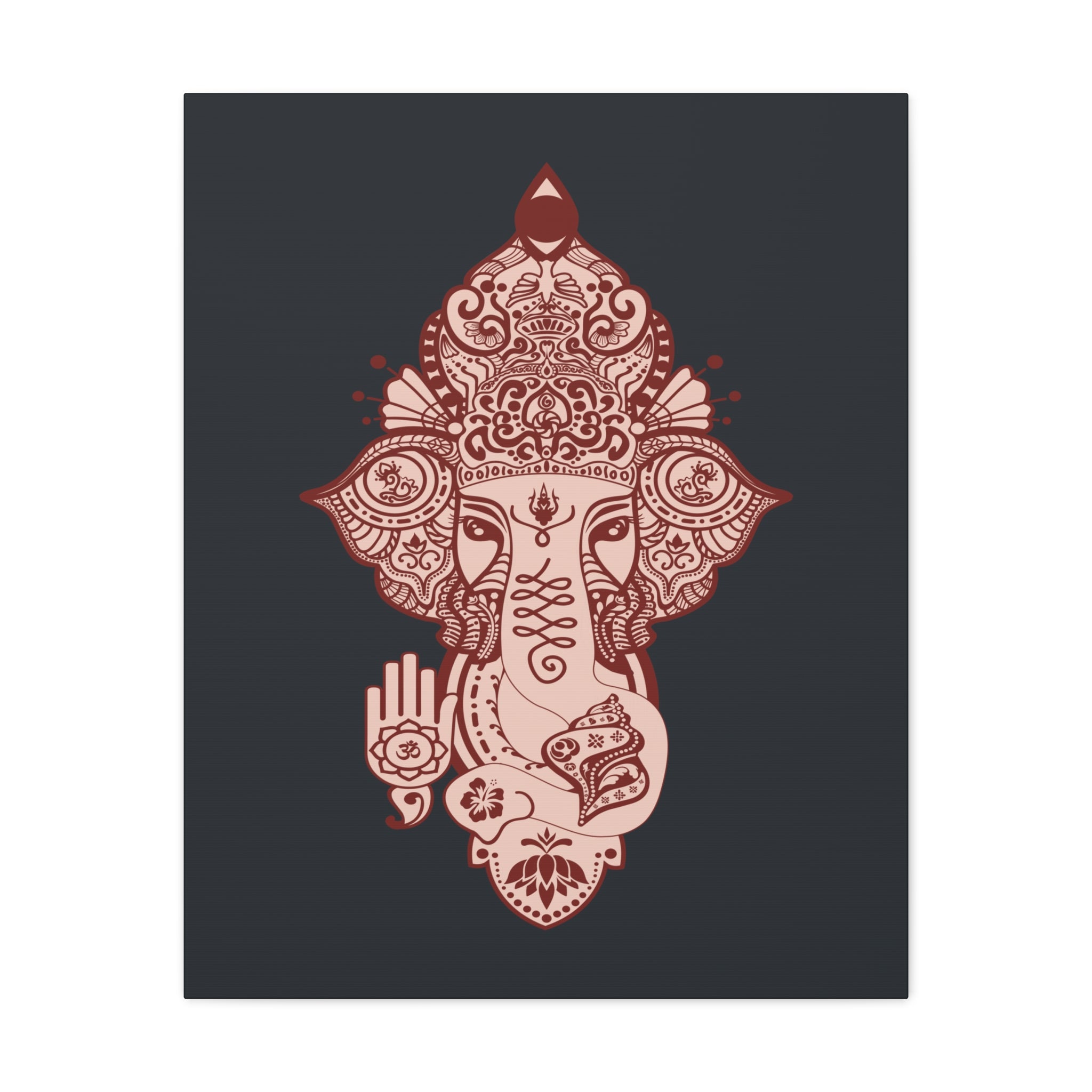 Shri Ganesha Matte Canvas Wall Art — Sacred Decor