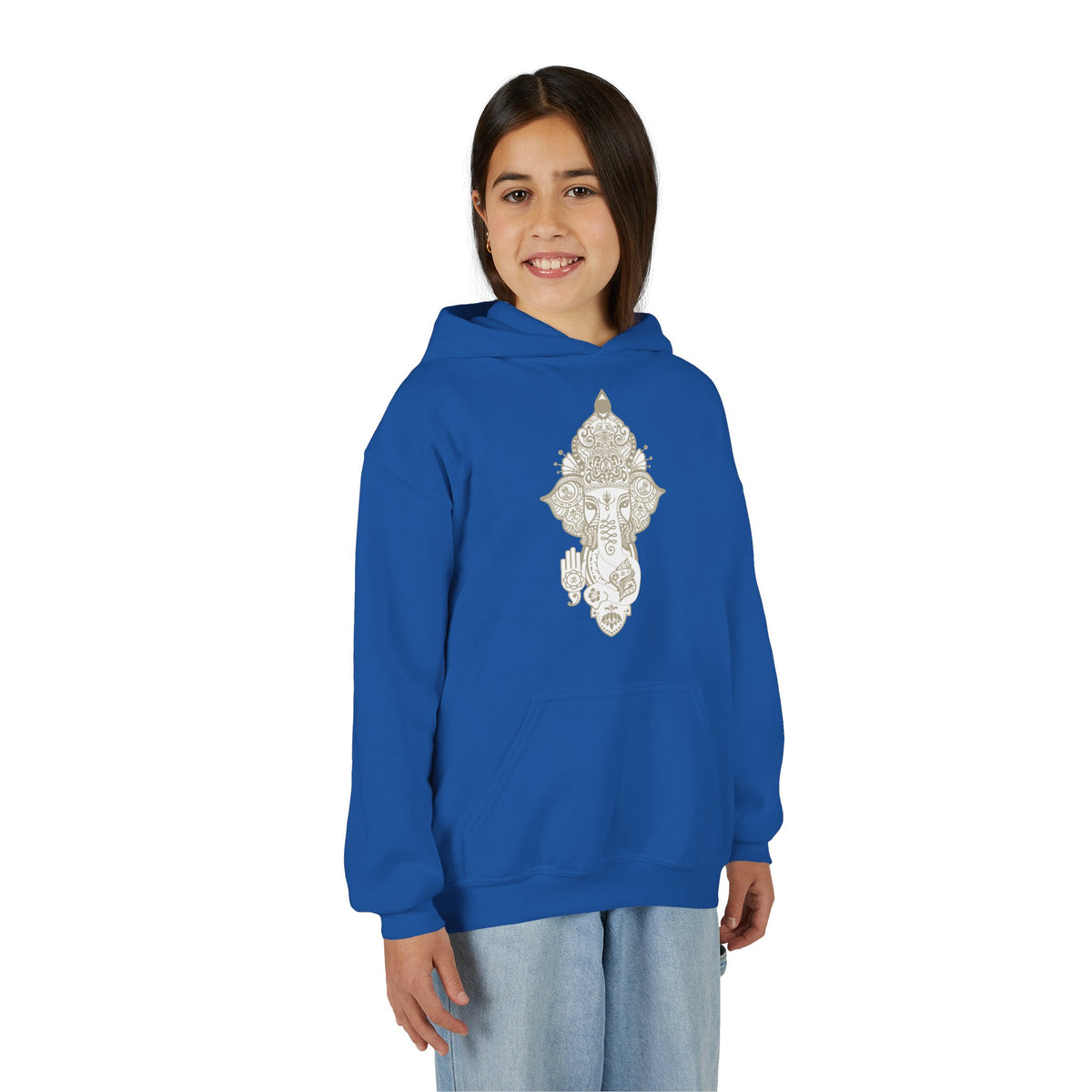 Shri Ganesha Youth Hooded Sweatshirt (Unisex)
