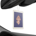 Ganesha Car Air Freshener — Rose Gold Hindu Elephant Aroma Tag