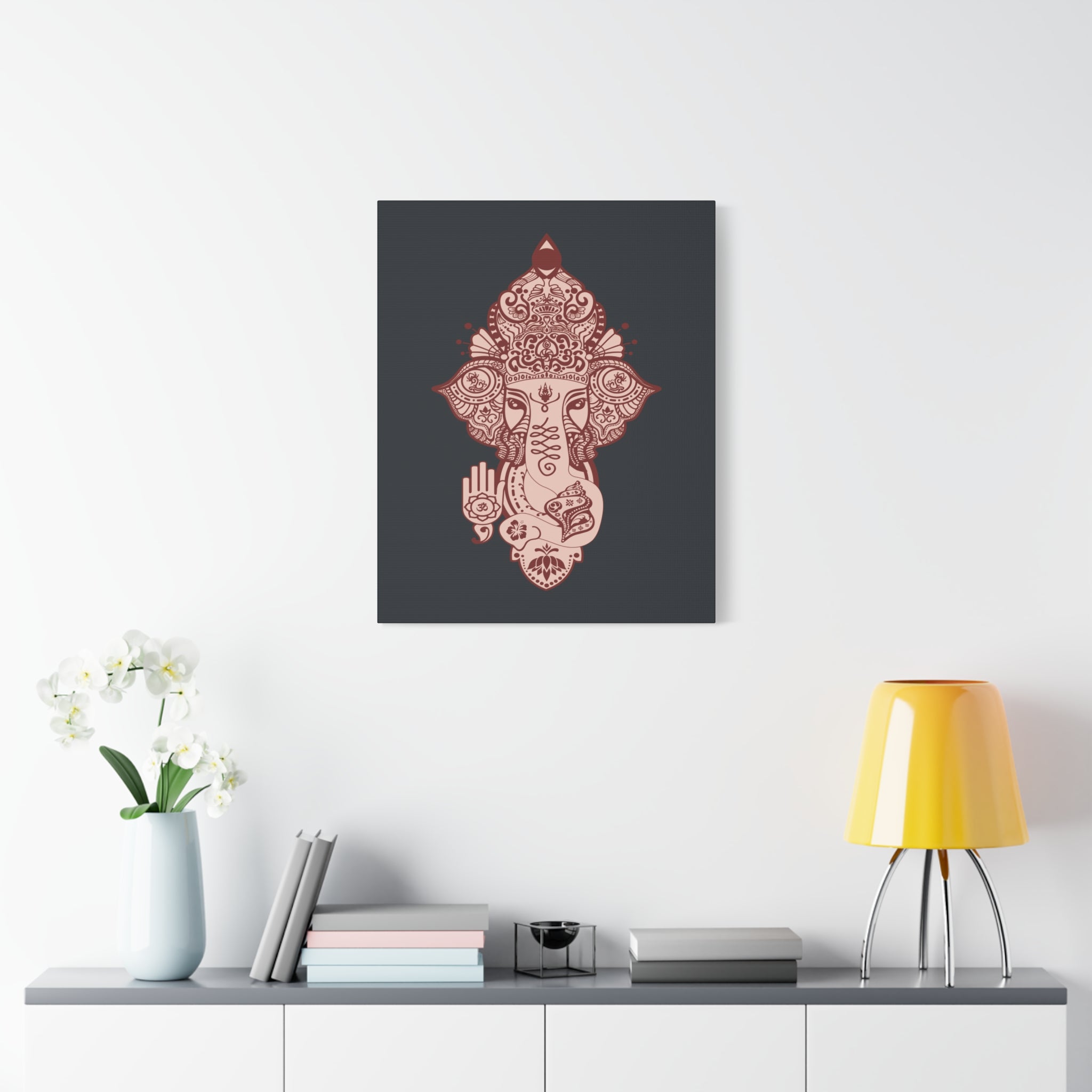Shri Ganesha Matte Canvas Wall Art — Sacred Decor