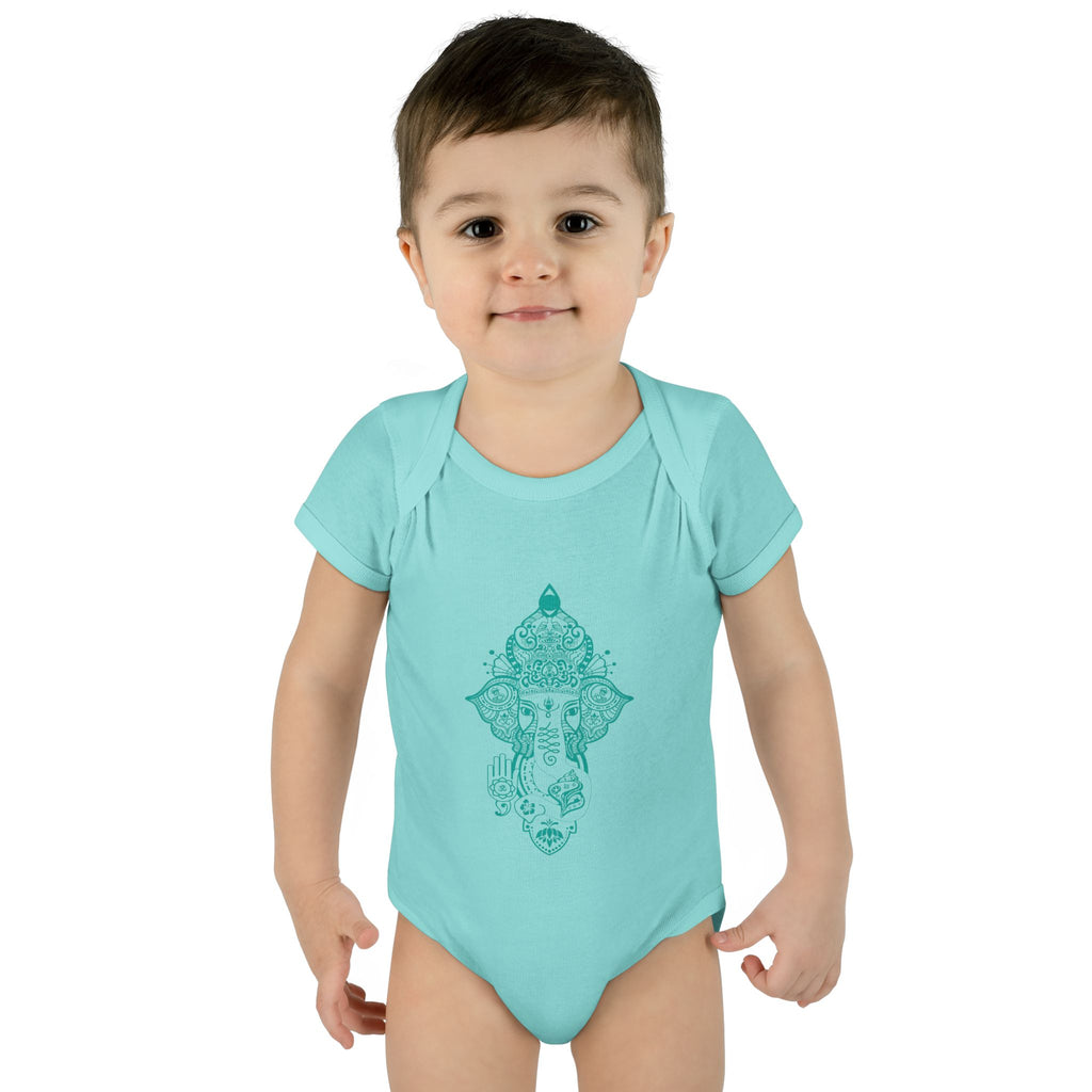 Shri Ganesha Infant Baby Rib Bodysuit