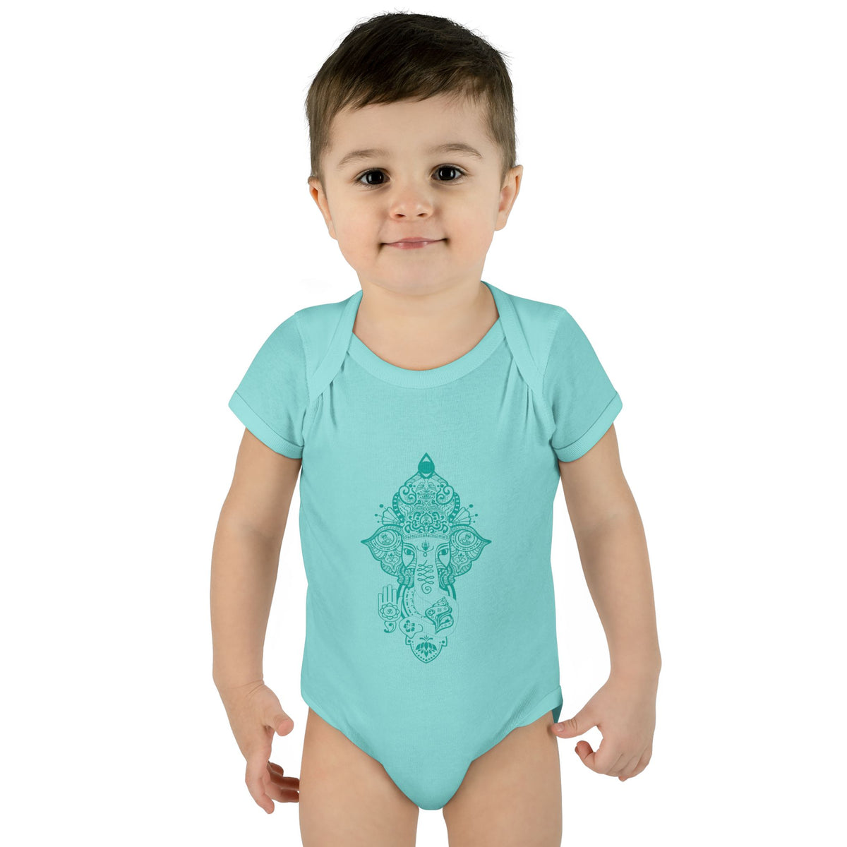 Shri Ganesha Infant Baby Rib Bodysuit
