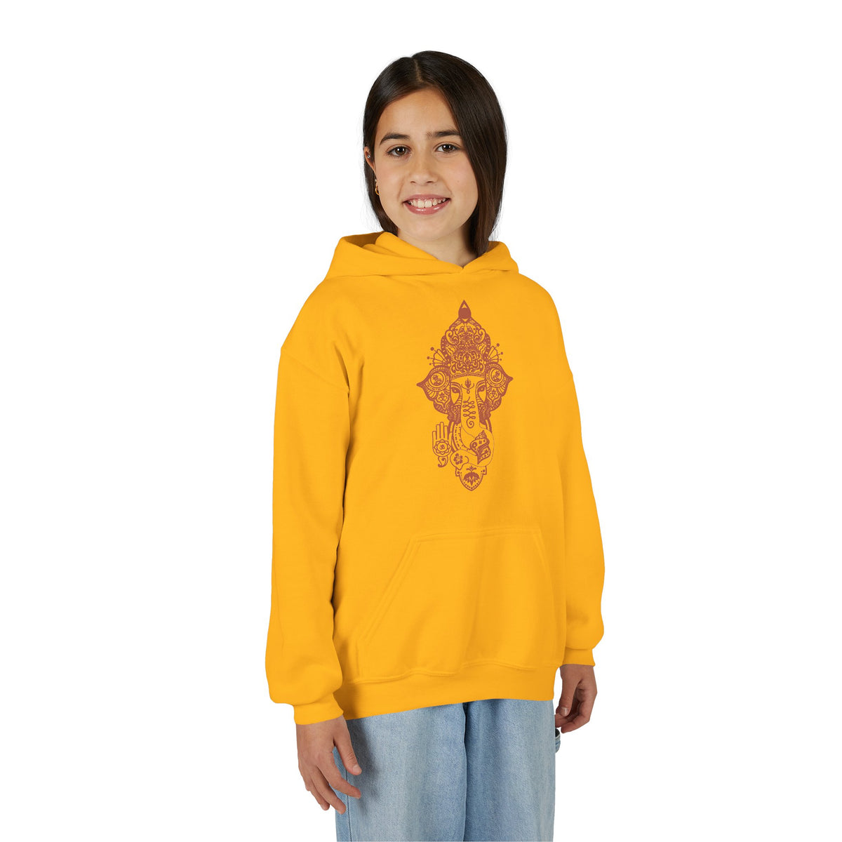 Shri Ganesha Youth Hooded Sweatshirt (Unisex)